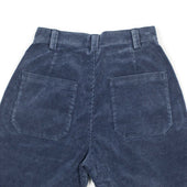 Naval Trousers In Faded Blue Cotton Corduroy