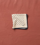 Polka Dot Print Silk Pocket Square