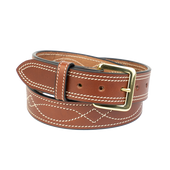 Walnut Becca Stitched Belt