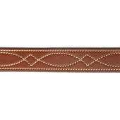 Walnut Becca Stitched Belt