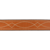 Chestnut Becca Stitched Belt