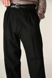 Wool Classic Wide Leg Trousers