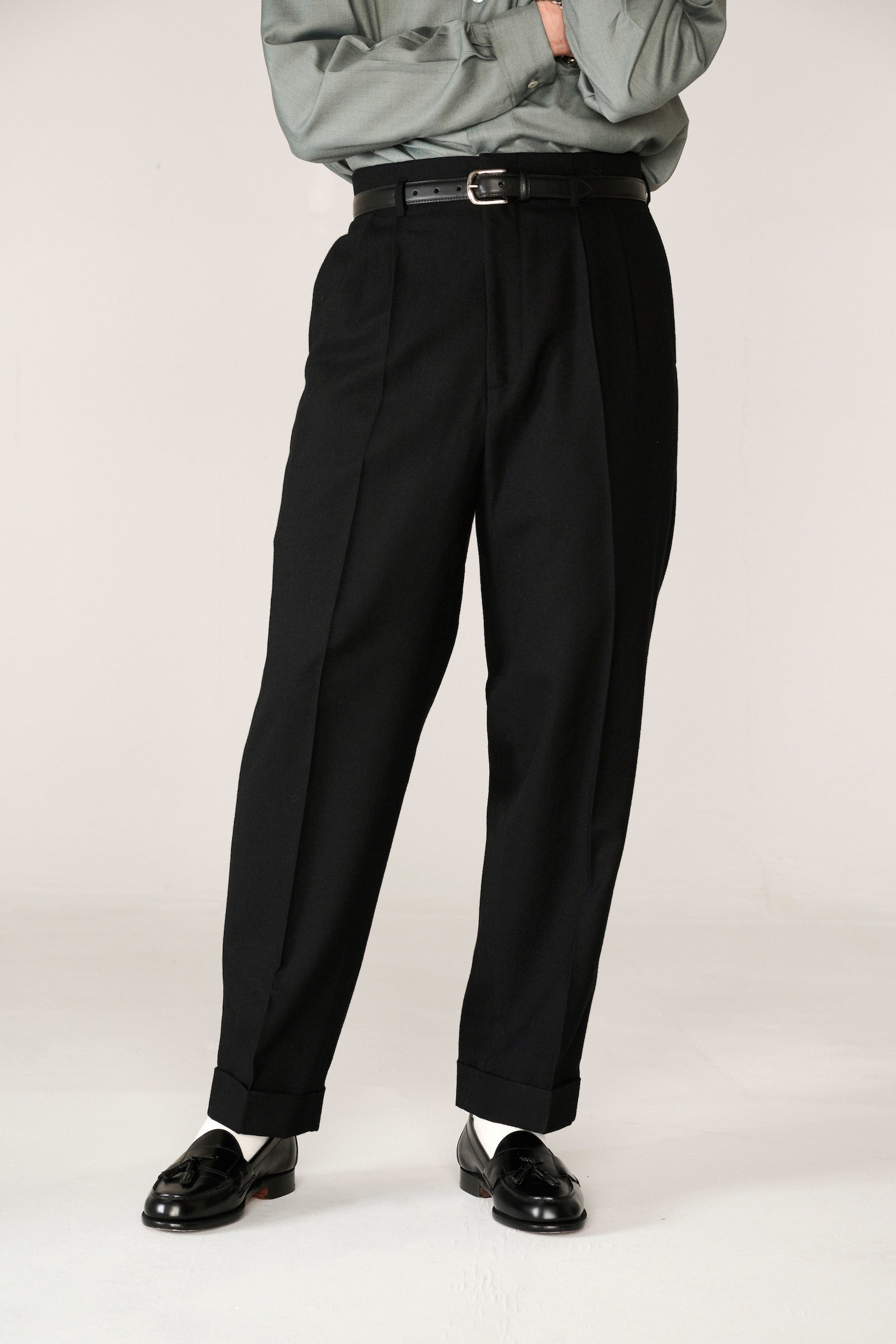 Wool Empire Waist Trousers