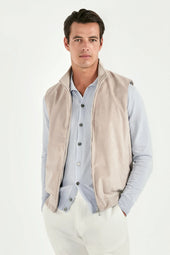Alcantara Vest Made In Italy