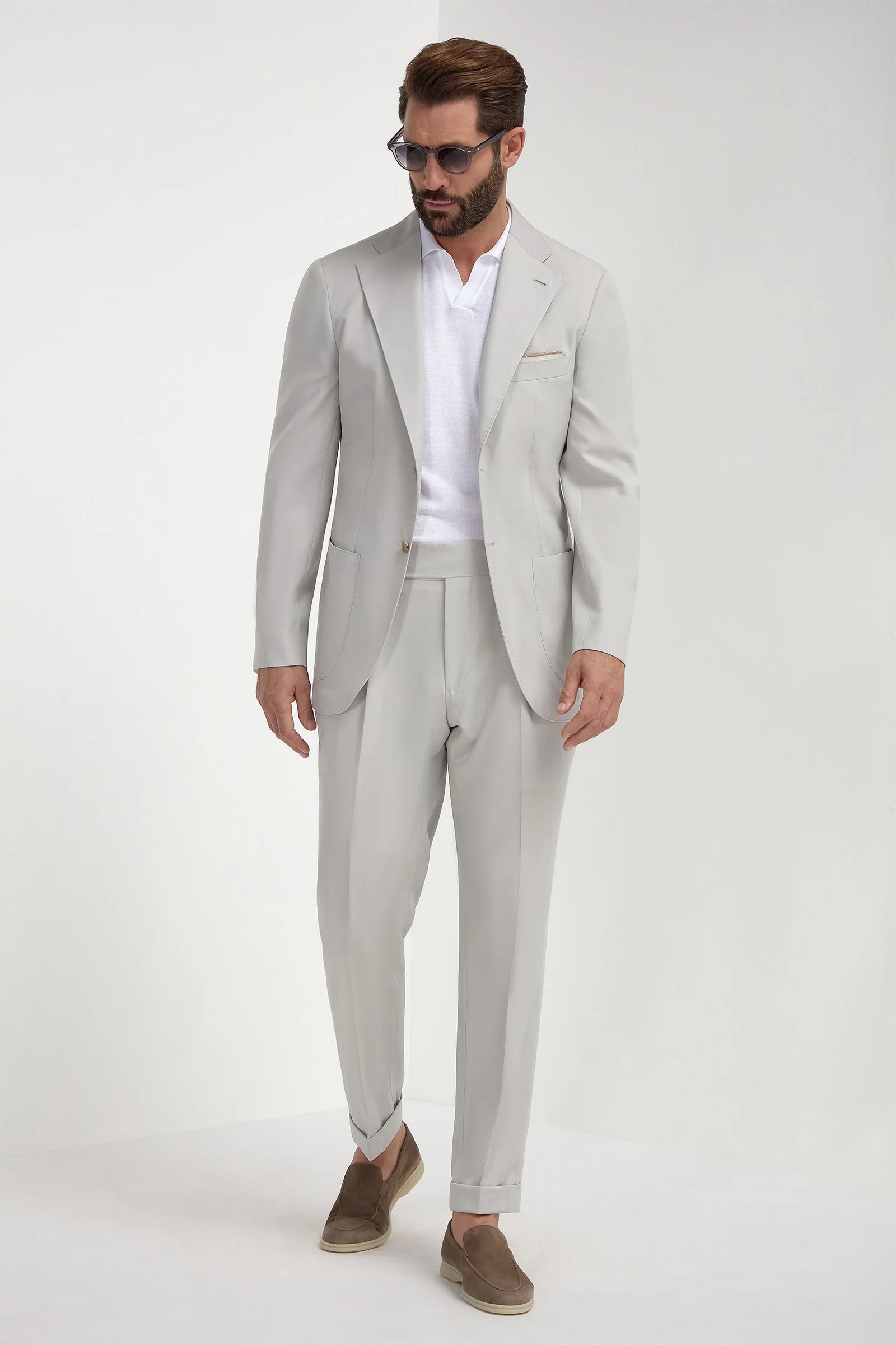 Herringbone Suit Made In Italy
