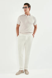 Ribbed Polo Made In Italy
