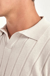 Ribbed Polo Made In Italy