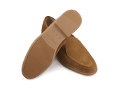 Stride Loafers In Earth Glove Suede Caramel Sole