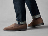 Stride Loafers In Deep Glove Suede Dark Sole