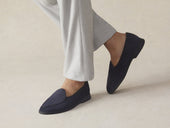 Stride Loafers In Midnight Glove Suede Sole