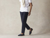 Stride Loafers In Midnight Glove Suede Natural Sole