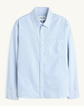 Stripe Oxford LS - Blue