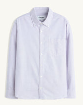 Stripe Oxford LS - Purple