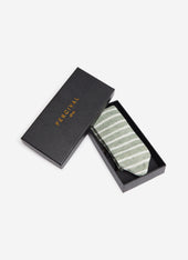 Stripe Linen Tie Marl