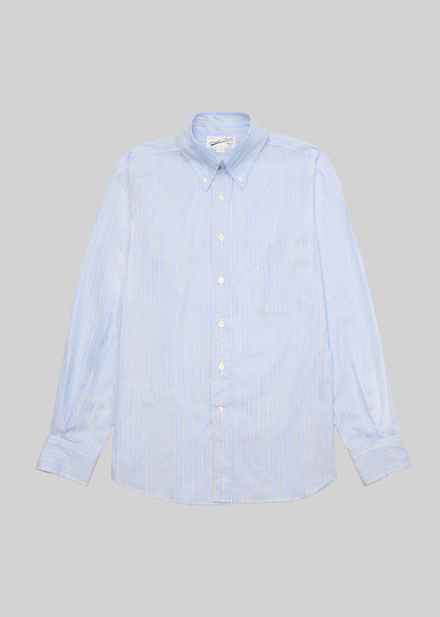 Striped Poplin Button Down Shirt