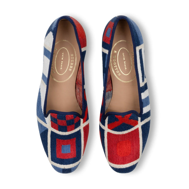 Burgees Americana Needlepoint Slipper (Men)
