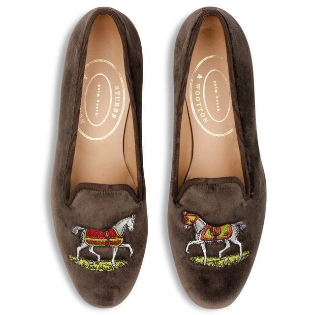Justify Espresso Velvet Slipper (Men)
