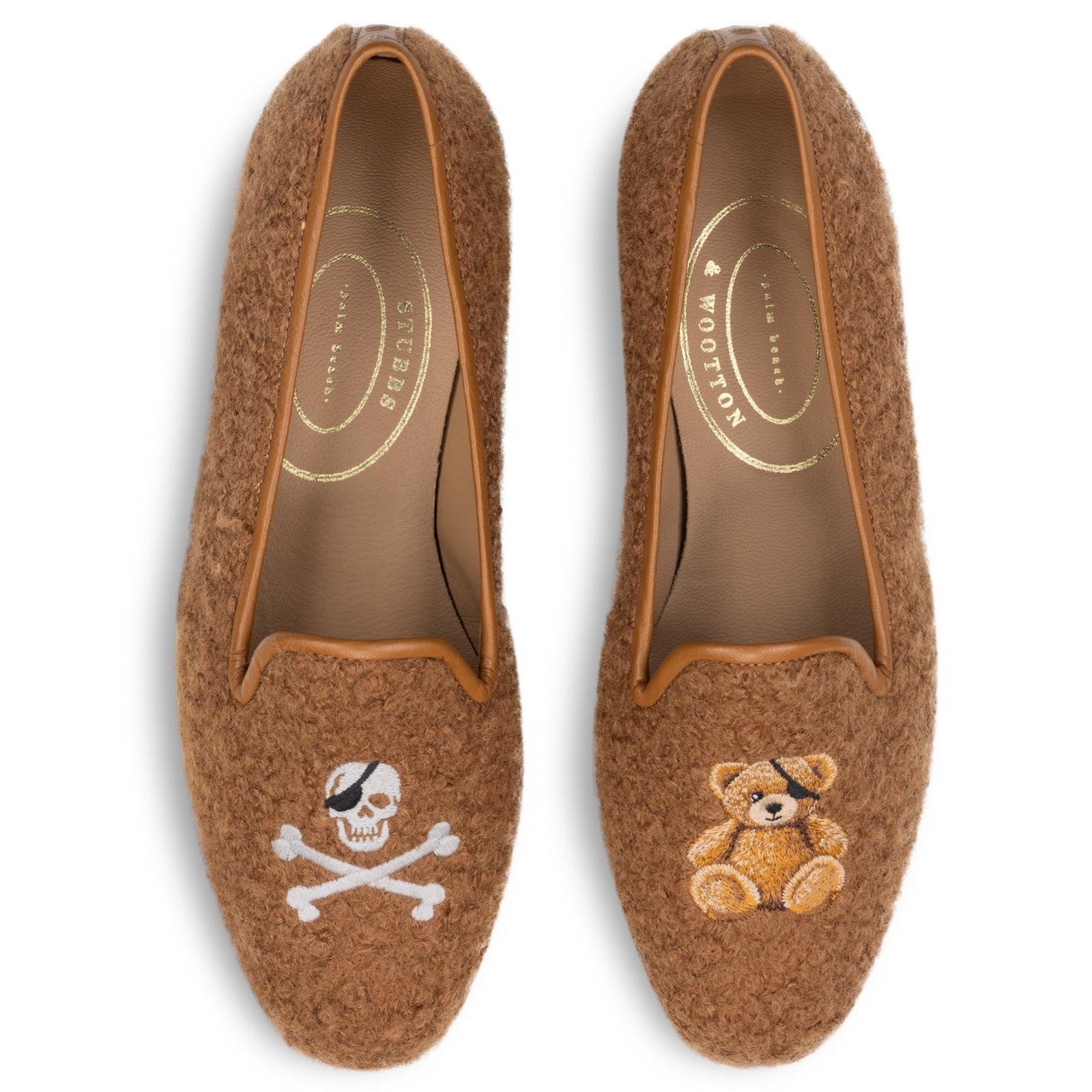Teddy Chestnut Bouclé Slipper (Men)