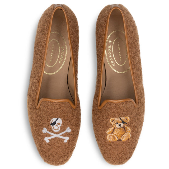Teddy Chestnut Bouclé Slipper (Men)