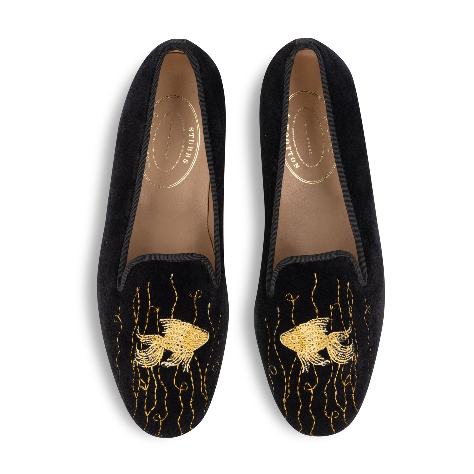 Goldfish Noir Velvet Slipper (Men)