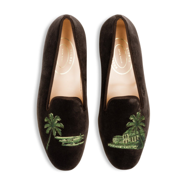 Montego Bay Espresso Velvet Slipper (Men)