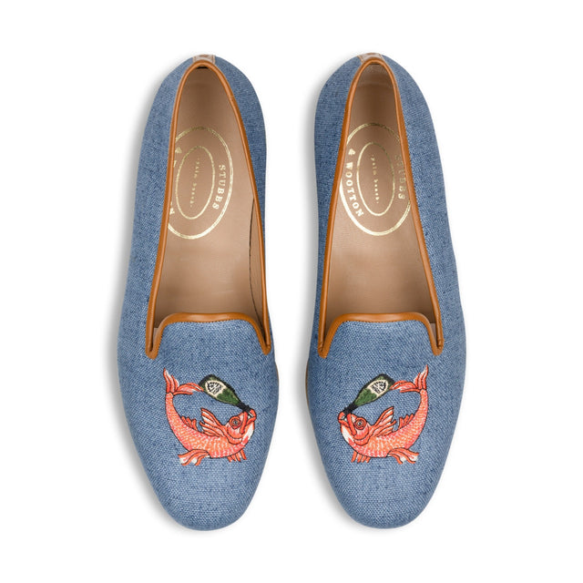 Boozefish Marine Linen Slipper (Men)