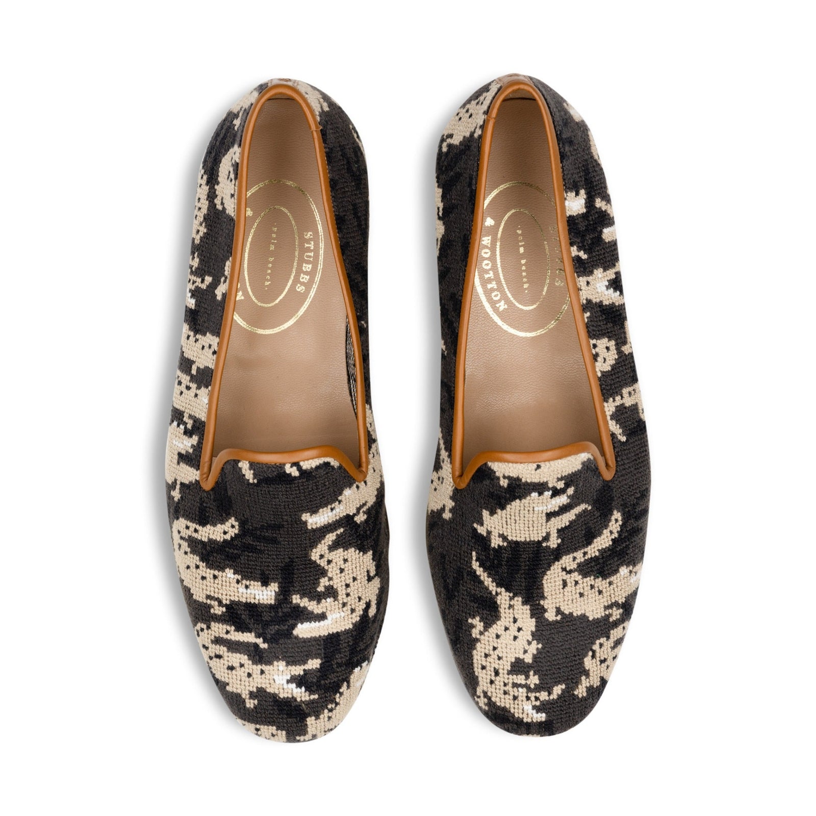 Wetlands Gray Needlepoint Slipper (Men)