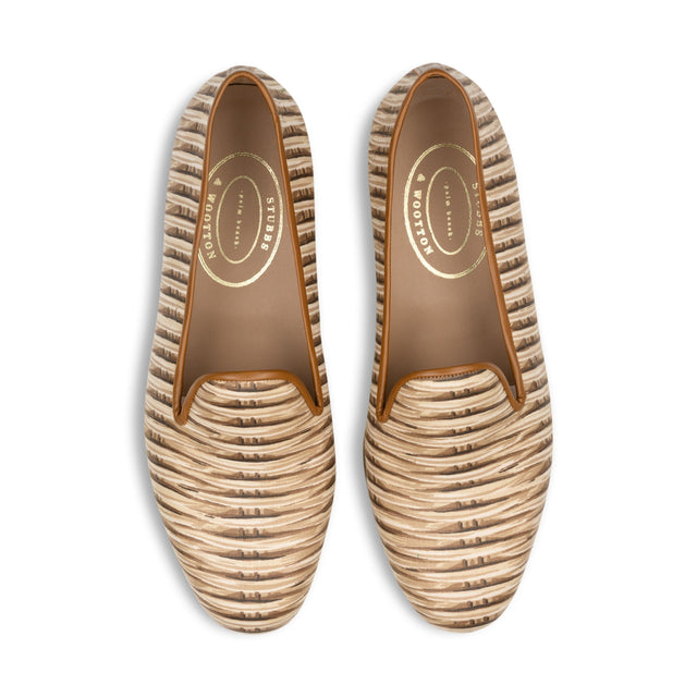Wicker Natural Woven Slipper (Men)