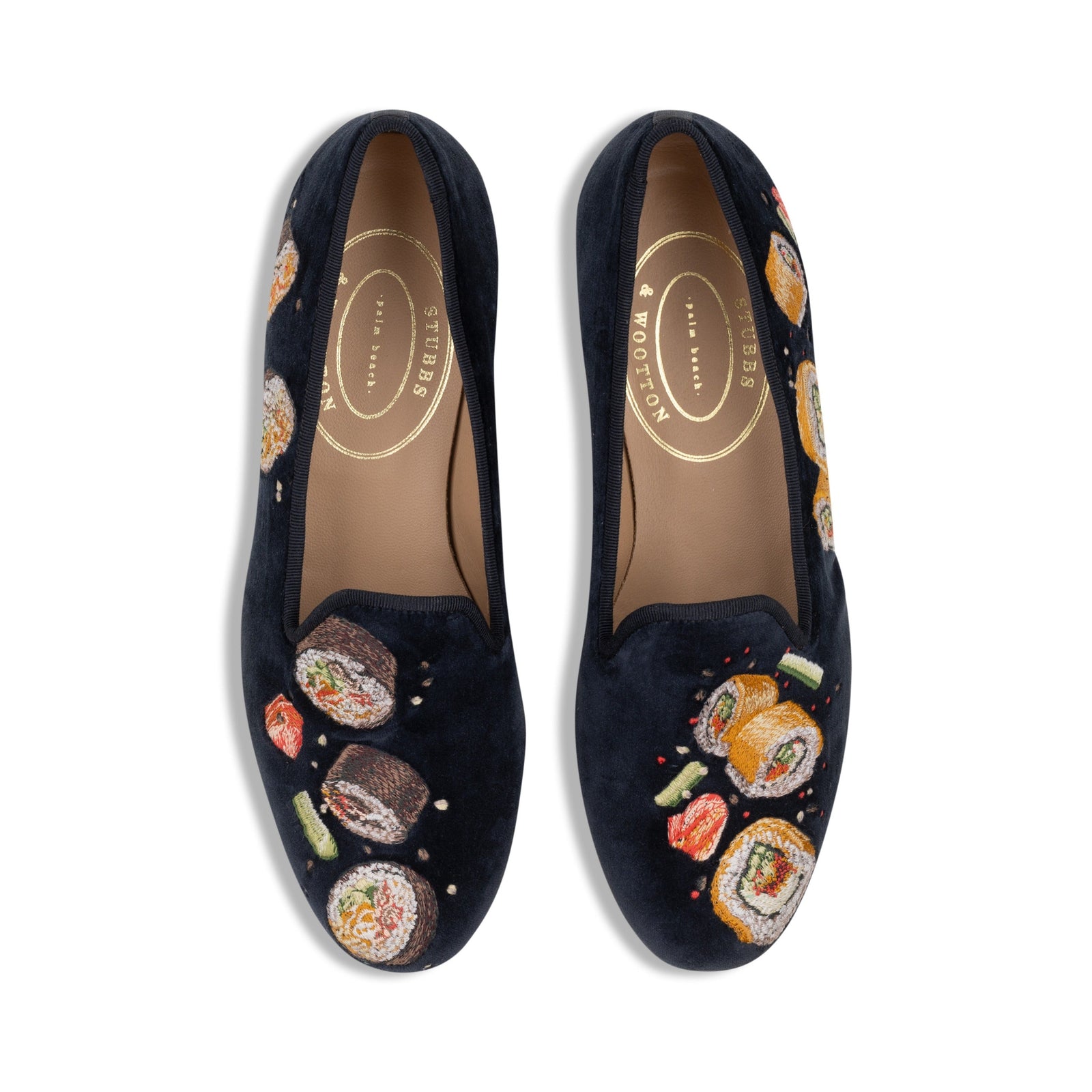 Sushi Navy Velvet Slipper (Men)