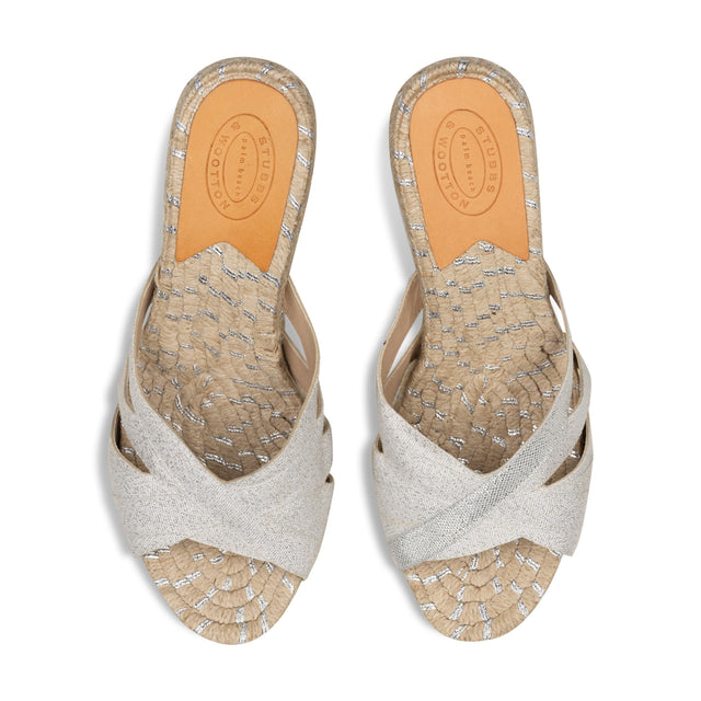 Silver Braid Grace Espadrille