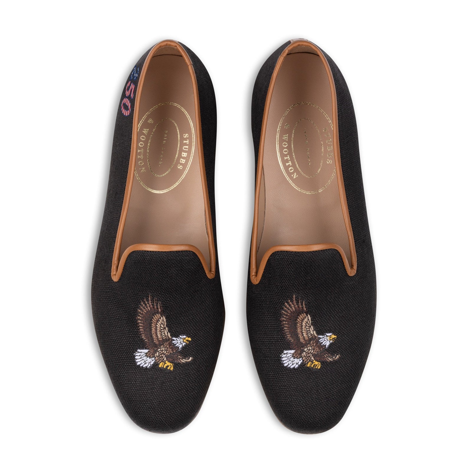 Talon Noir Linen Slipper (Men)