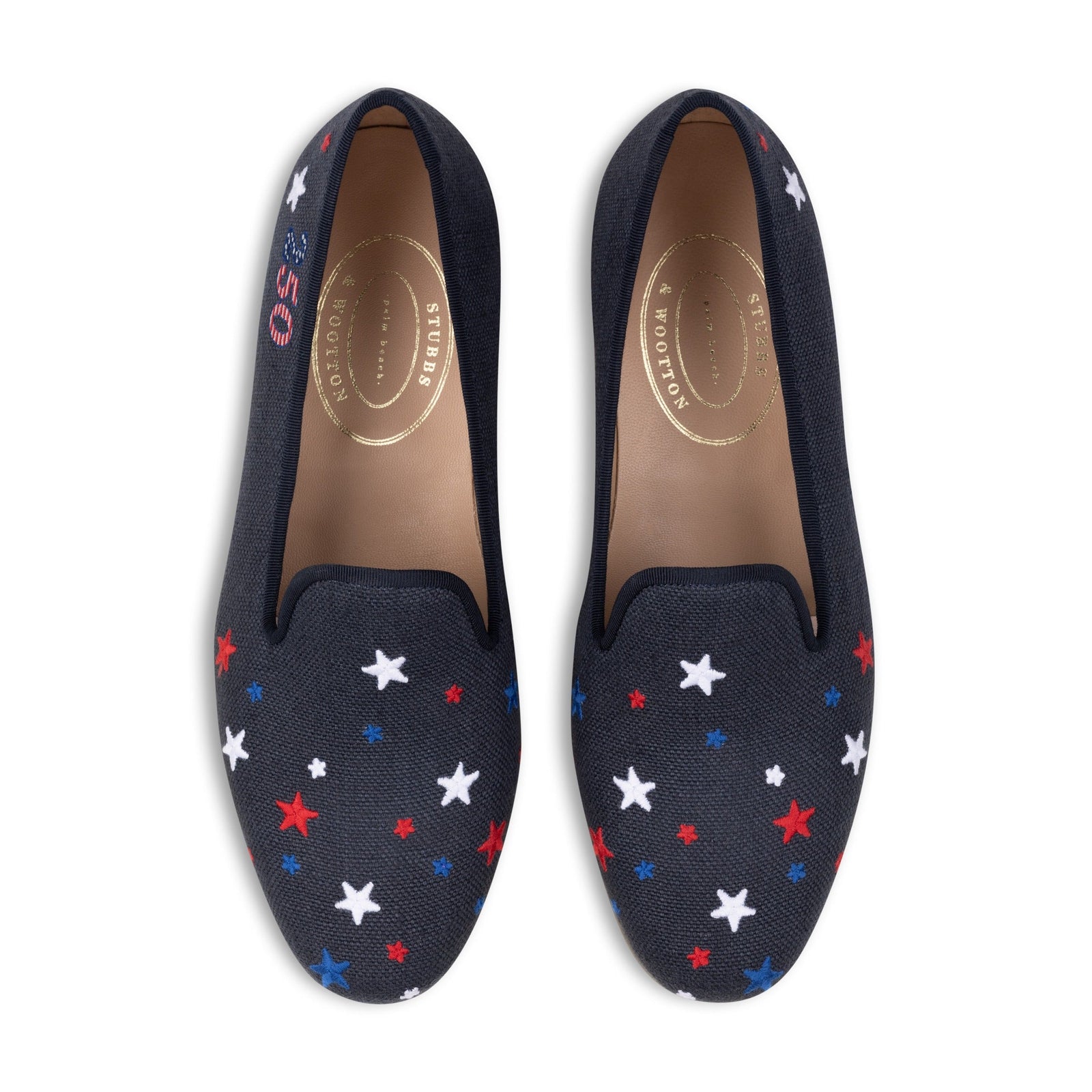 Liberty Navy Linen Slipper (Men)