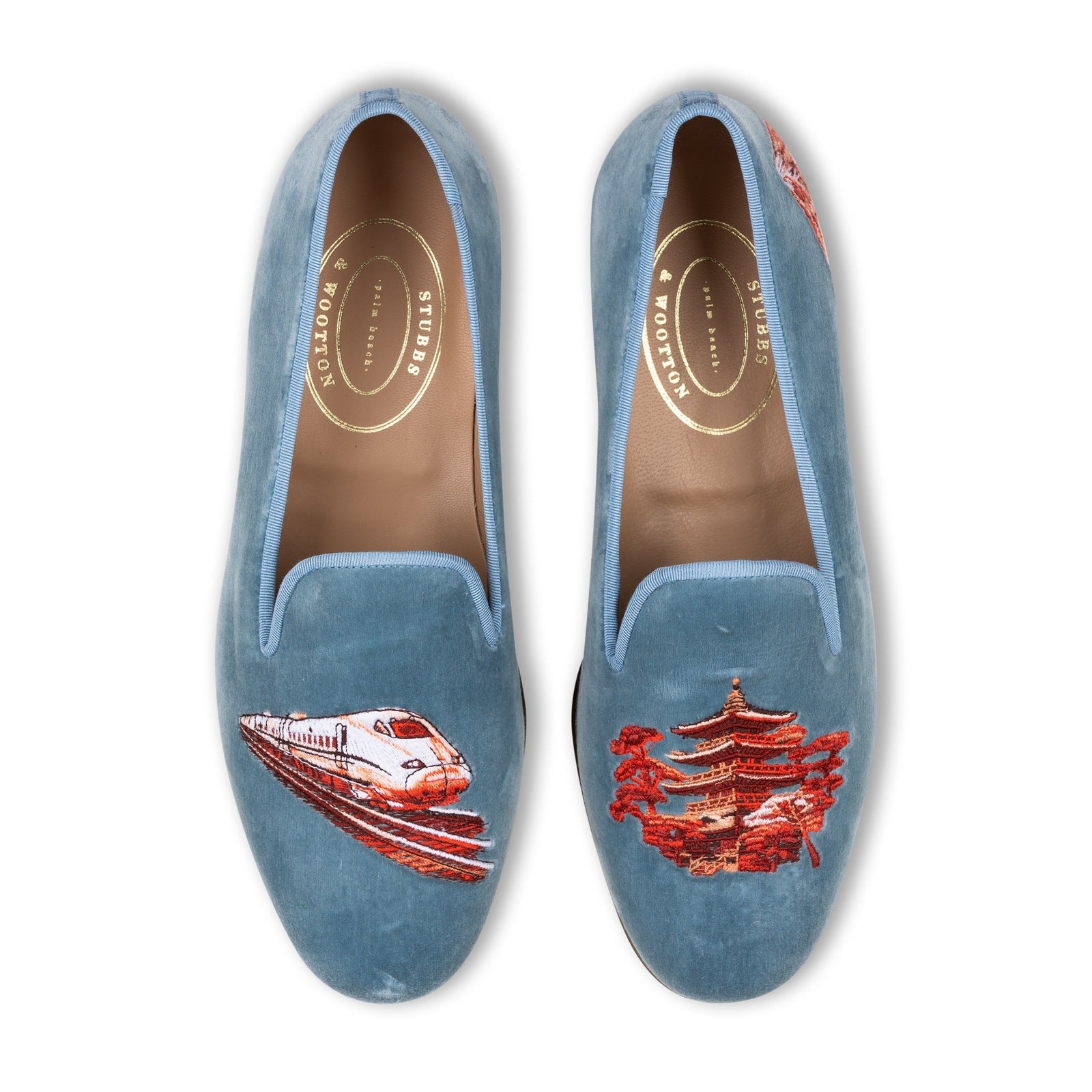 Kyoto Sky Velvet Slipper (Men)
