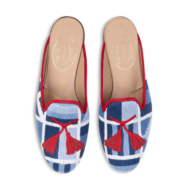 Cleat Navy Needlepoint Mule (Men)