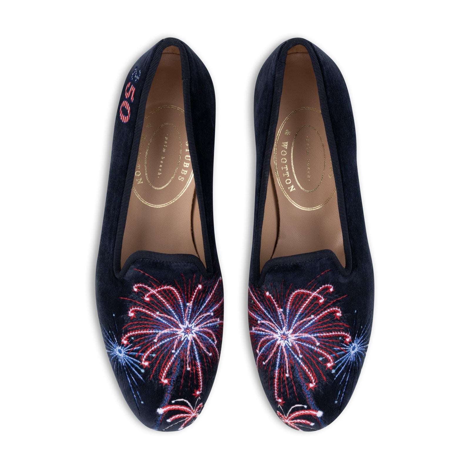 Spark Navy Velvet Slipper (Men)