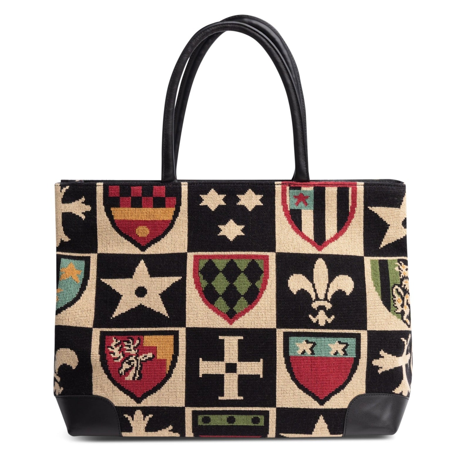 Crest Needlepoint Tote