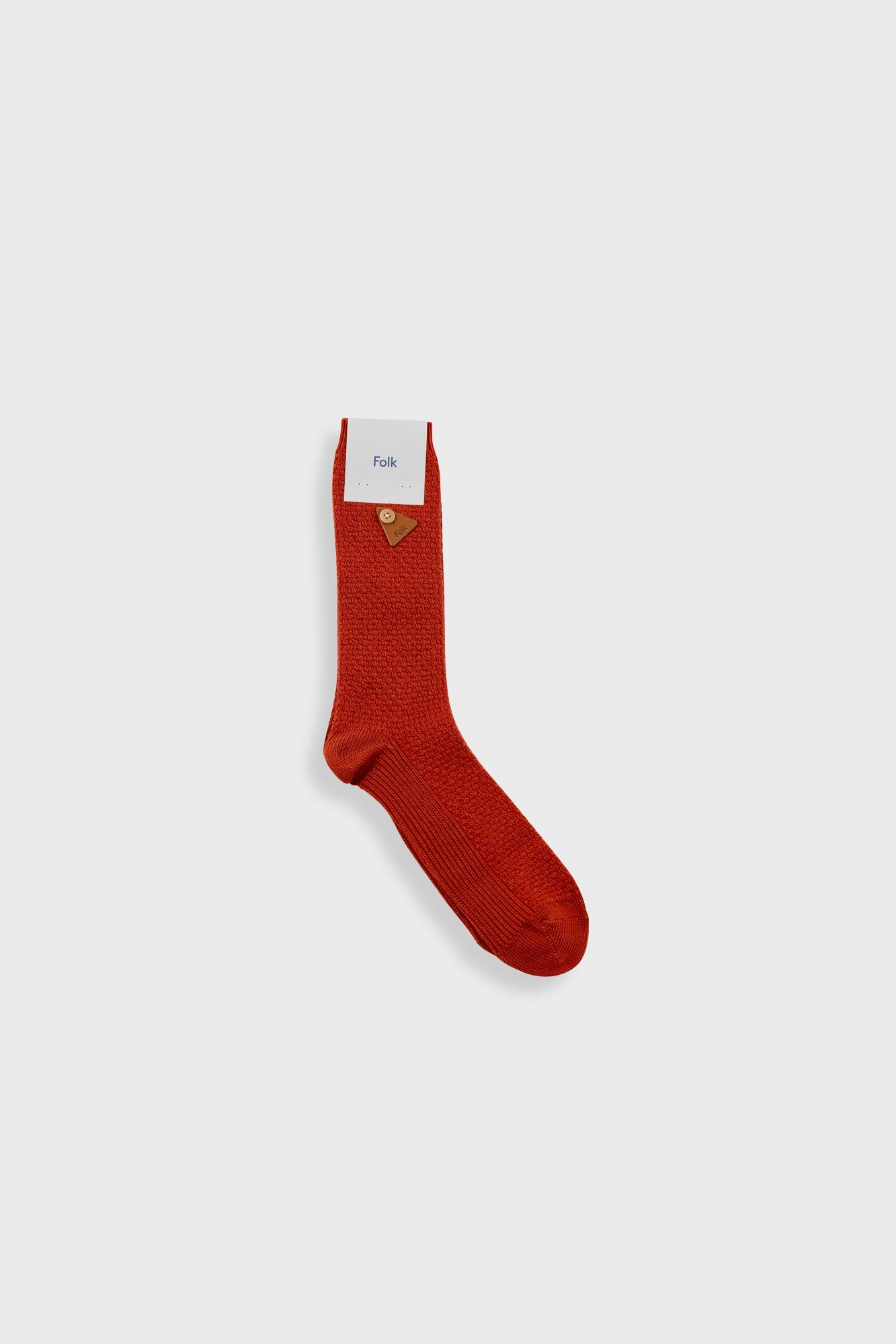 Waffle Sock Red Oxide
