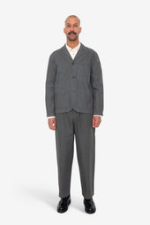 Wide Fit Blazer Hemp Canvas