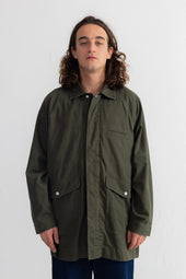 Car Coat - Dark Sage Twill