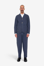 Wide Fit Blazer Soft Herringbone