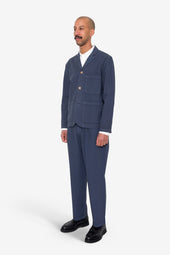 Wide Fit Blazer Soft Herringbone