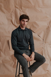 Long Sleeve Supima Fleece Polo