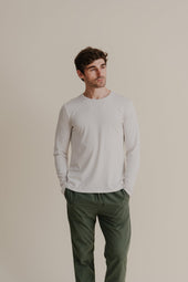 LS Supima Jersey Crew Tee