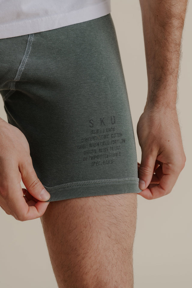 Distressed Dye Supima Rib Boxer Brief