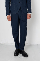 Fixed Waistband Cotton Linen Trouser