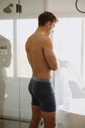 Distressed Dye Supima Rib Boxer Brief