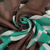 Big Scarf In Staircase And Teal Modal