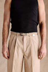 Boone Suede Western Belt Beige