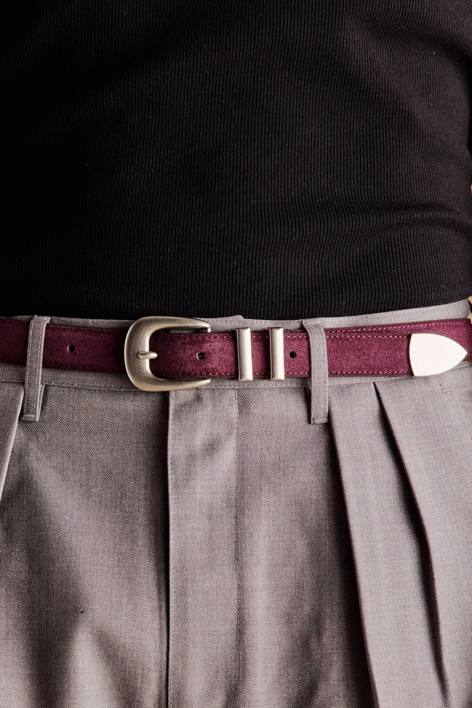 Boone Suede Western Belt