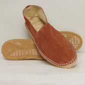 Suede Espadrilles With Rubber Sole In